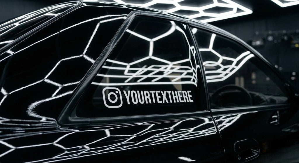 Custom Instagram handle stickers