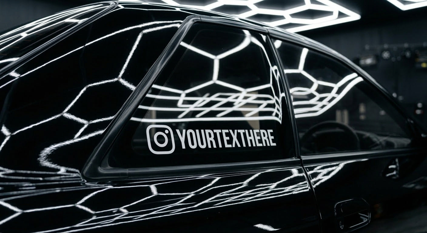 Custom Instagram handle stickers