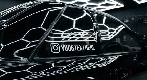 Custom Instagram handle stickers