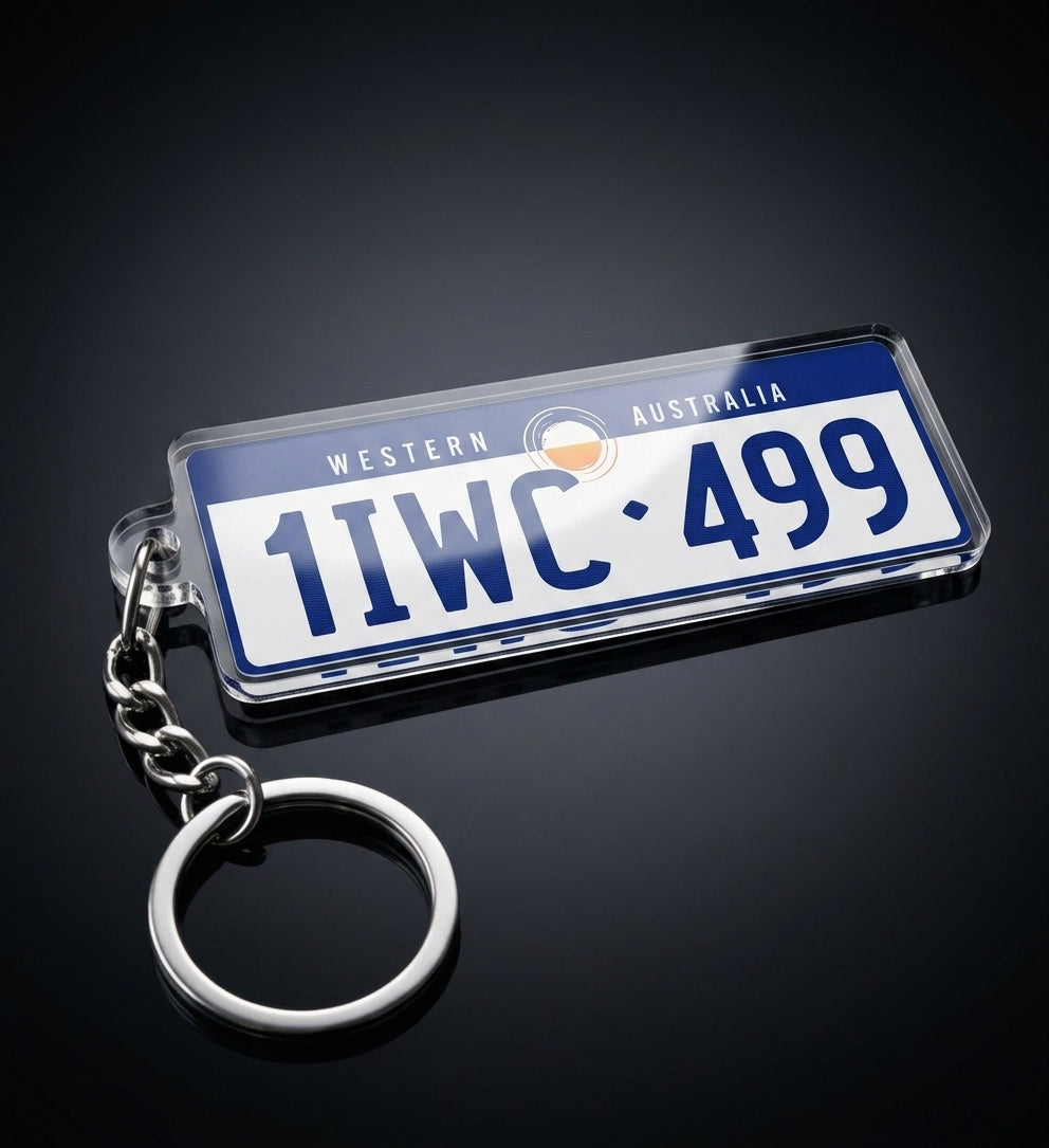 Custom acrylic custom licence plates keychains