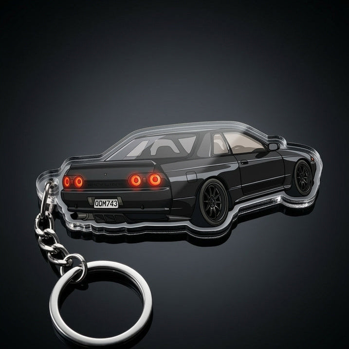 Custom acrylic cartoon car keychains