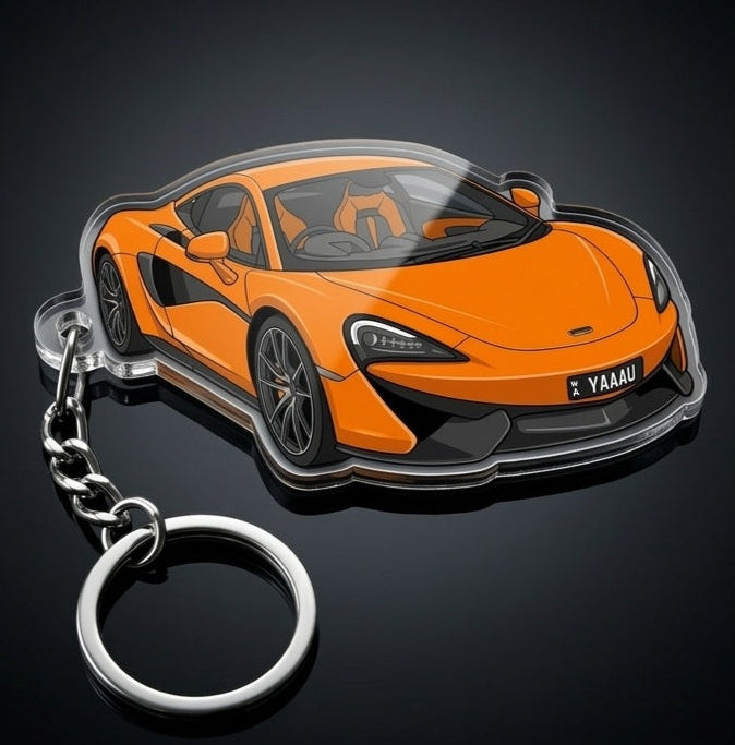 Custom acrylic cartoon car keychains