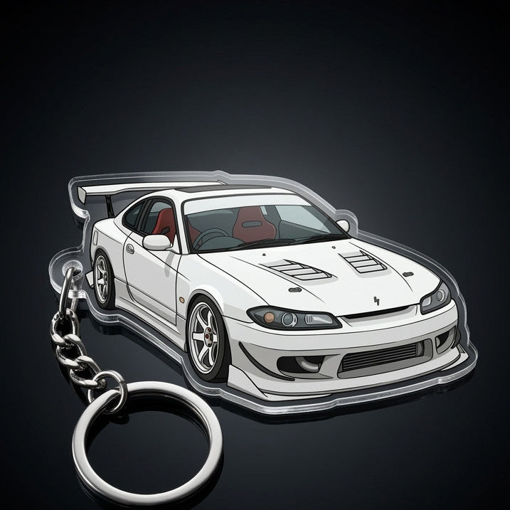 Custom acrylic cartoon car keychains