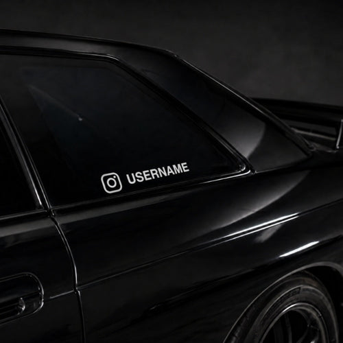 Custom Instagram handle stickers